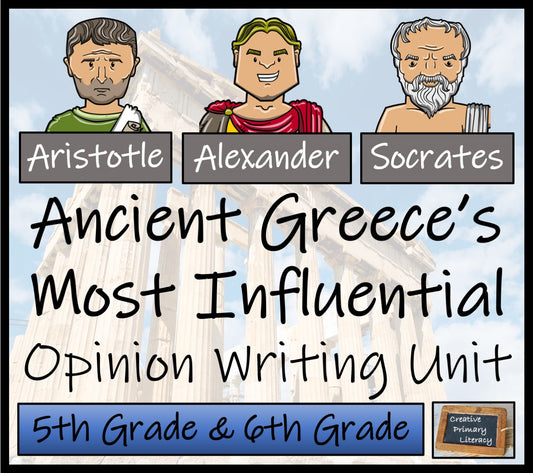 Ancient Greece's Most Influential Opinion Writing Unit | 5th Grade & 6th Grade