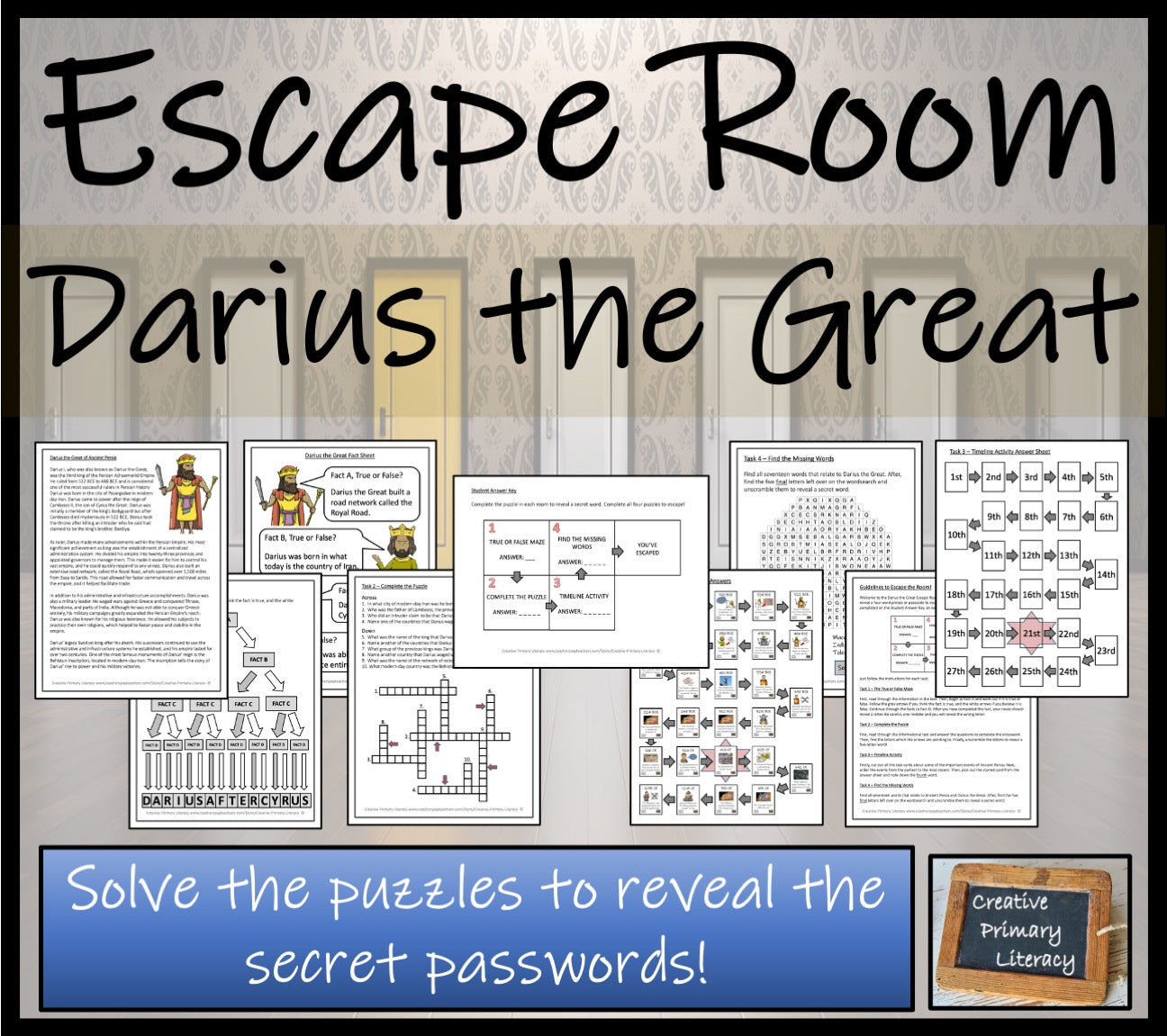 Darius the Great Escape Room Activity