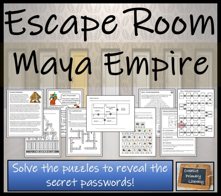 Maya Empire Escape Room Activity