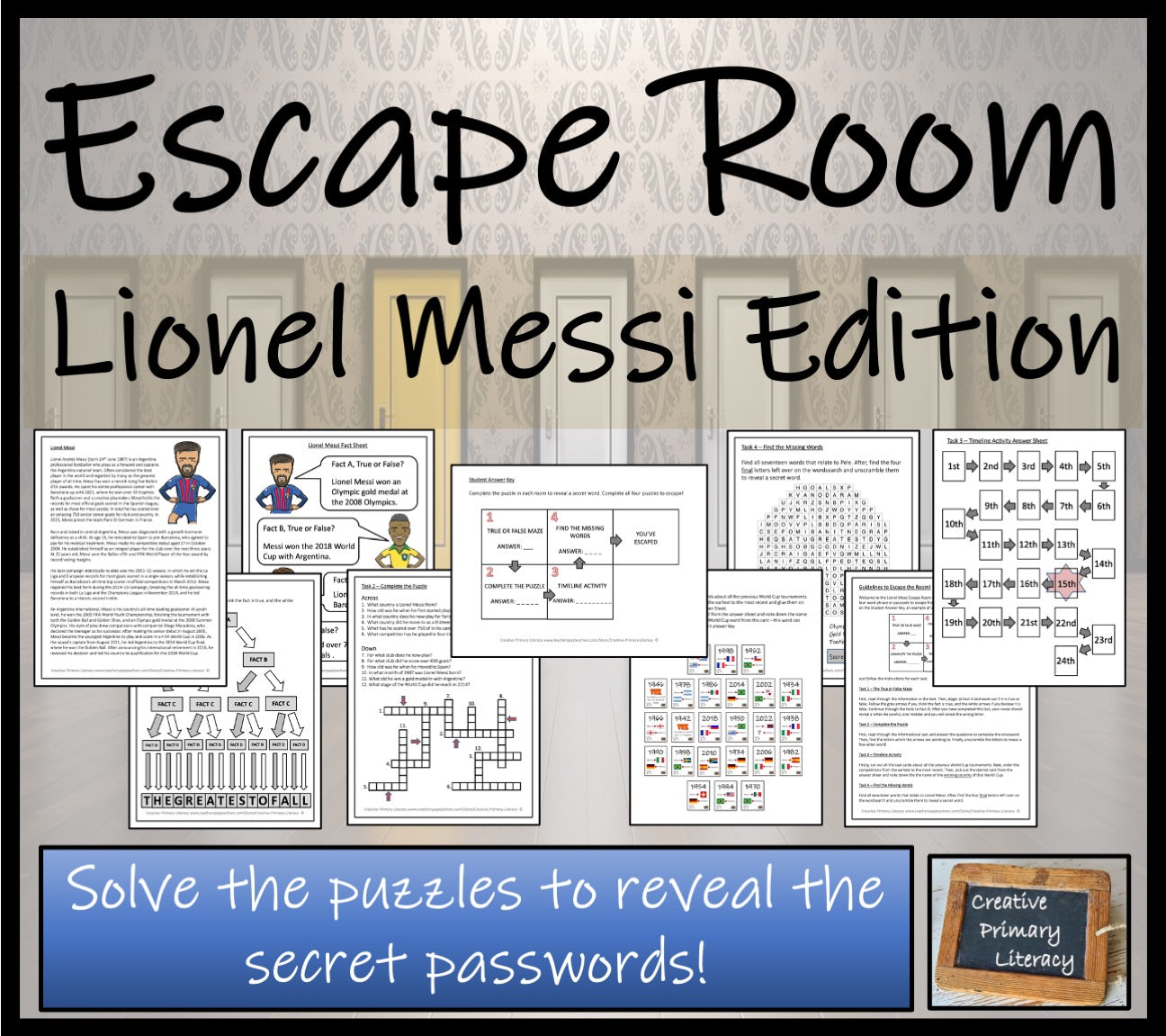 Lionel Messi Escape Room Activity