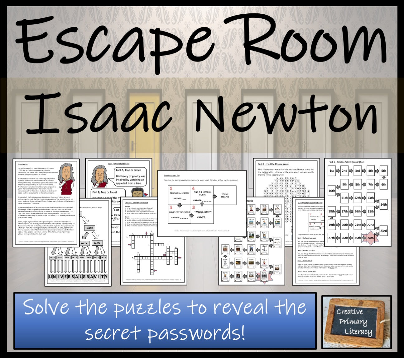 Isaac Newton Escape Room Activity