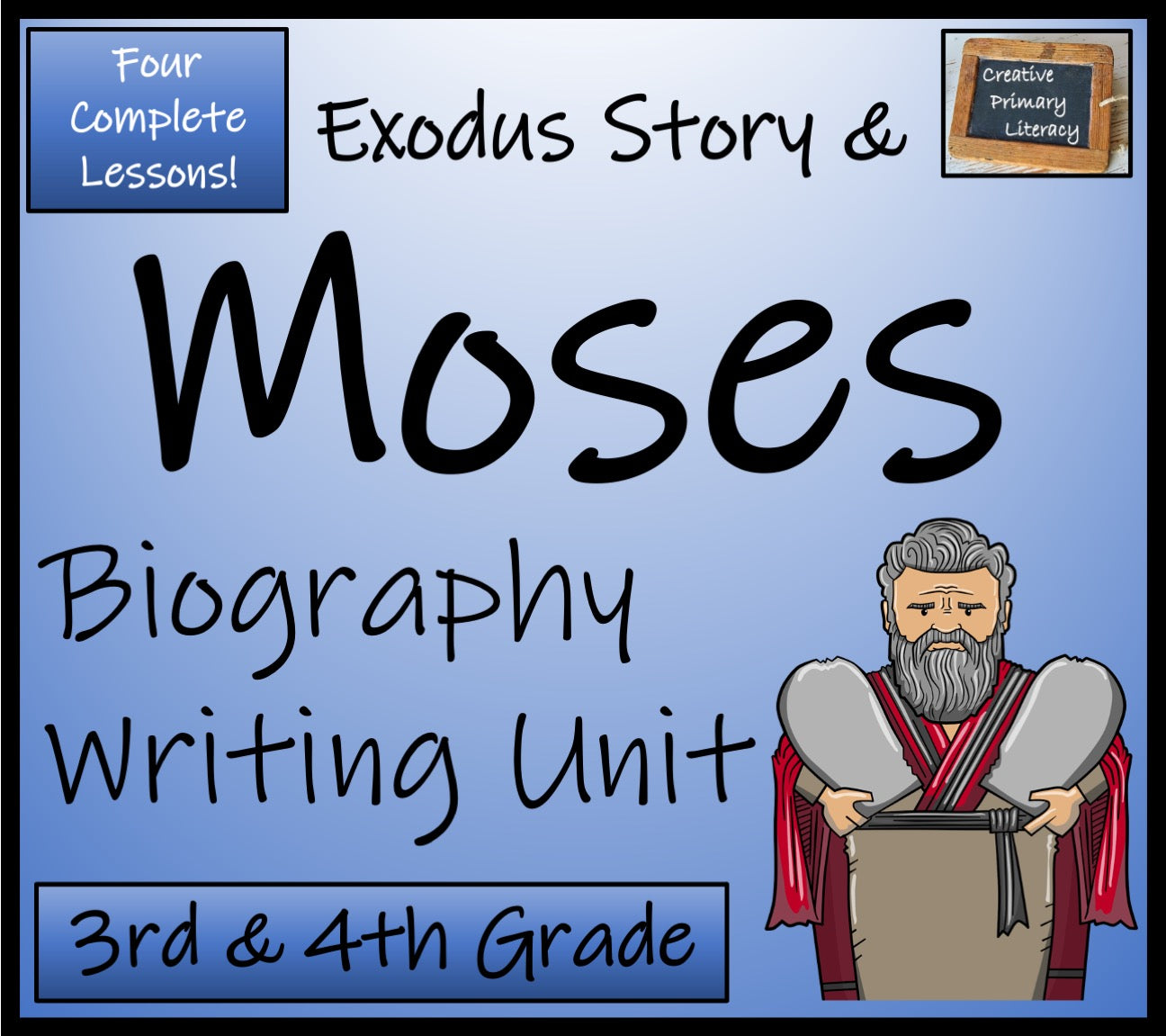 Moses Biography Writing Unit | 3rd Grade & 4th Grade