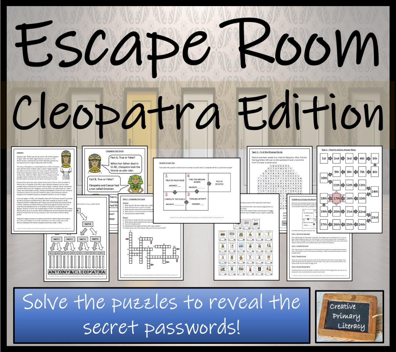 Cleopatra Escape Room Activity