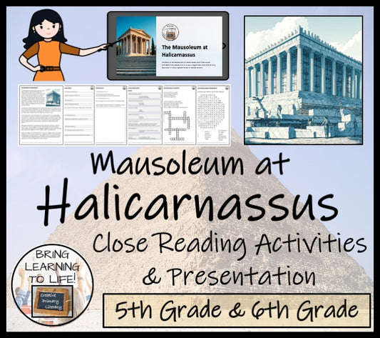 Mausoleum at Halicarnassus Close Reading Activities | 5th Grade & 6th Grade