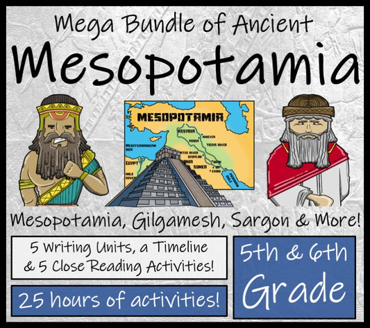 Ancient Mesopotamia Mega Bundle of Activities | 5th Grade & 6th Grade