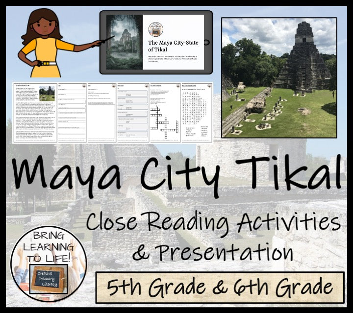 Tikal - A Maya City State Reading Comprehension Activities | 5th & 6th Grade