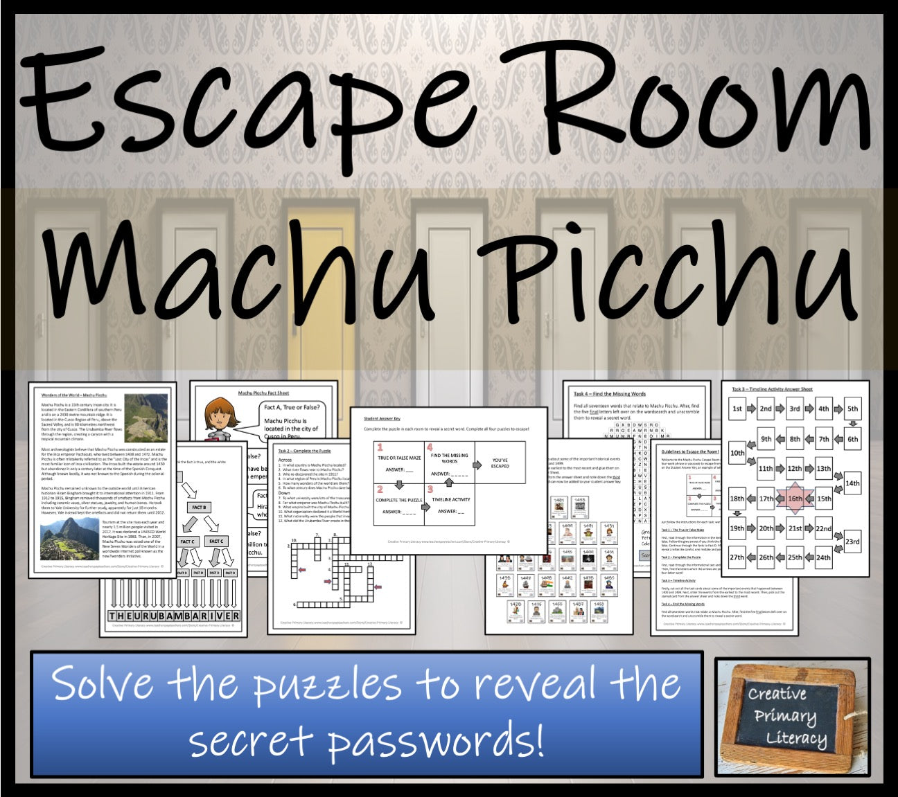 Machu Picchu Escape Room Activity