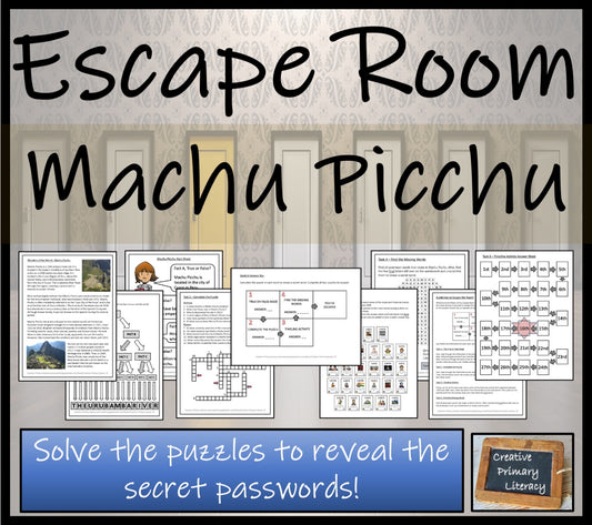 Machu Picchu Escape Room Activity