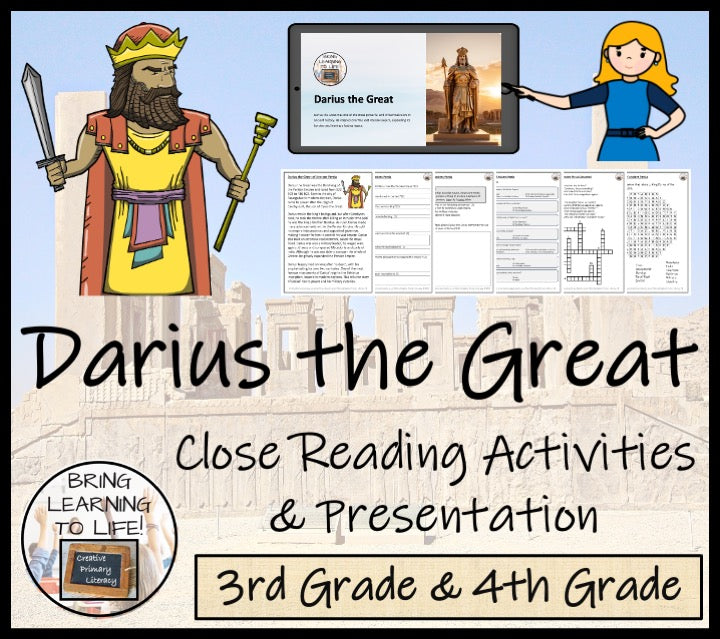 Darius the Great Close Reading Comprehension Activities | 3rd Grade & 4th Grade