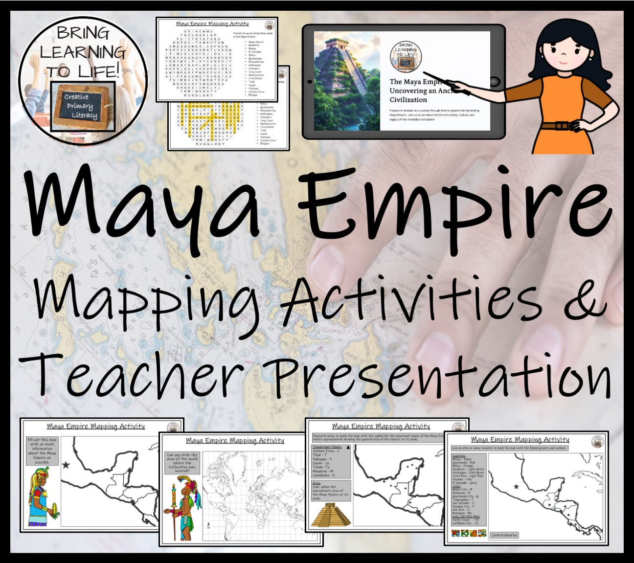 Maya Empire Map Activities and Presentation