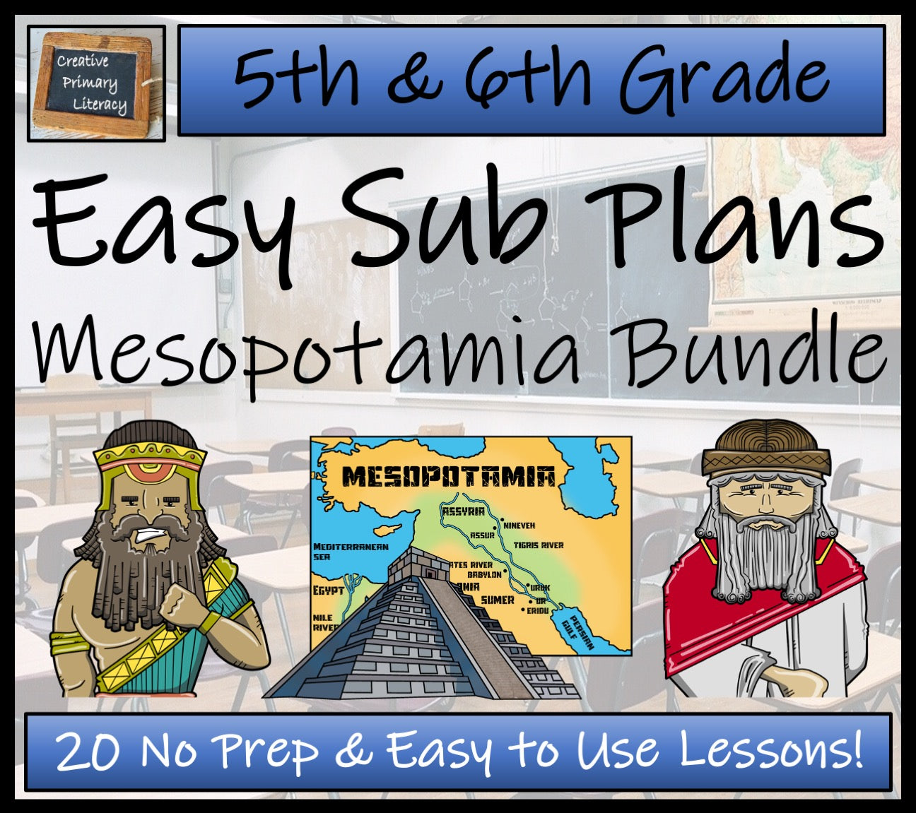 Emergency Sub Plans | Ancient Mesopotamia Bundle | 5th Grade & 6th Grade