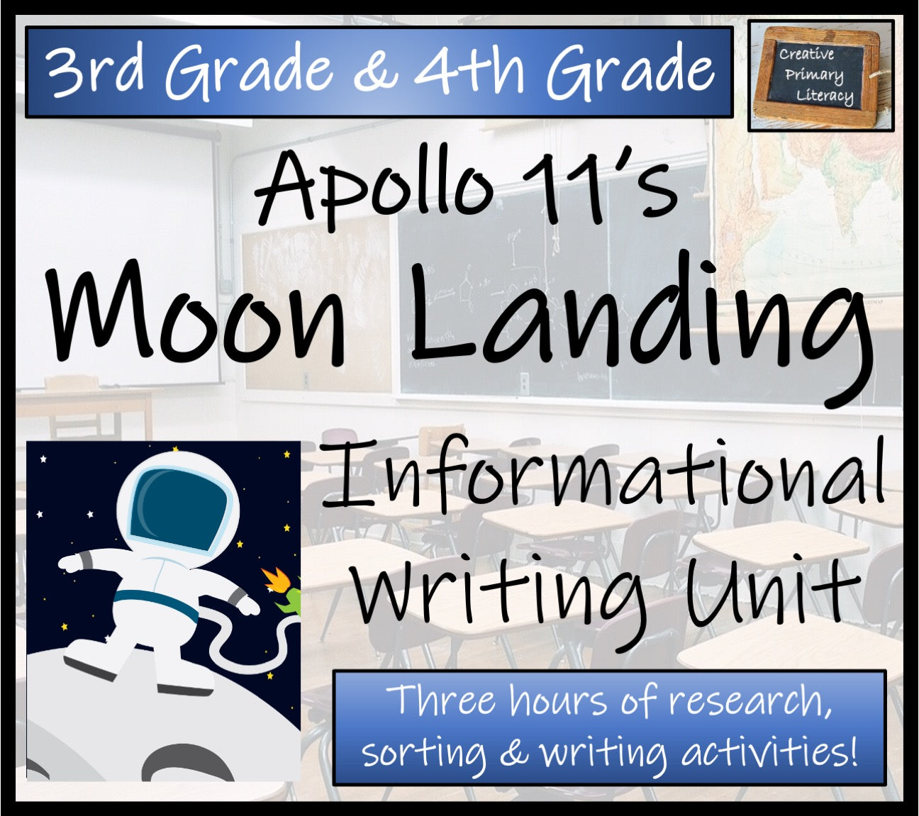 Moon Landing Informational Writing Unit | 3rd Grade & 4th Grade