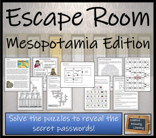 Ancient Mesopotamia Escape Room Activity