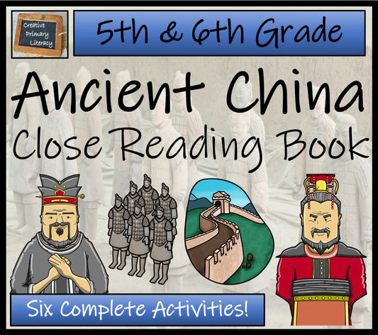 Ancient China Close Reading Comprehension Book | 5th Grade & 6th Grade