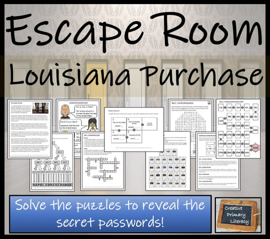 Louisiana Purchase Escape Room Activity