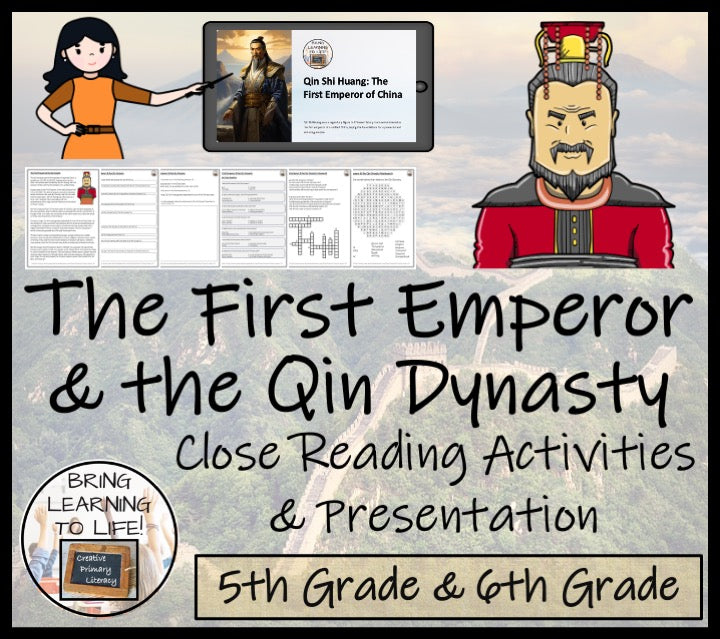 The First Emperor & the Qin Dynasty Close Reading Activities | 5th & 6th Grade