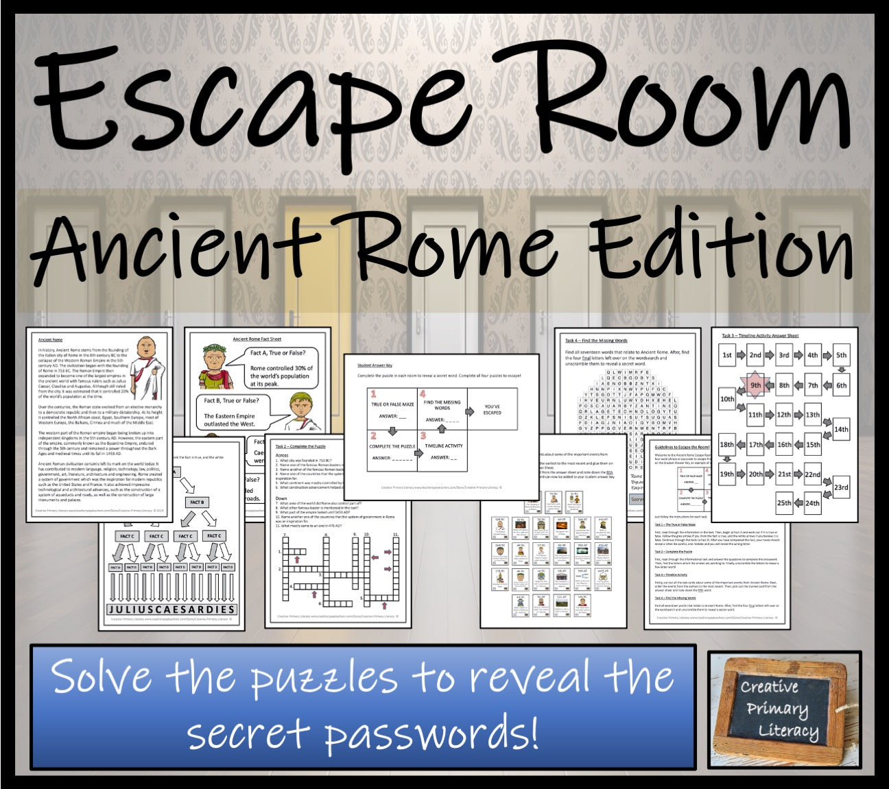 Ancient Rome Escape Room Activity