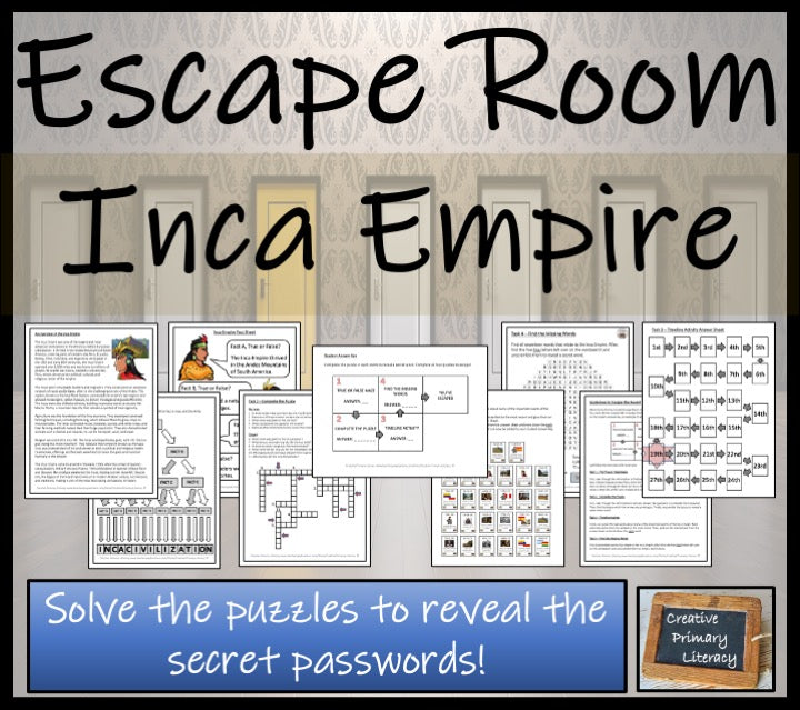 Inca Empire Escape Room Activity