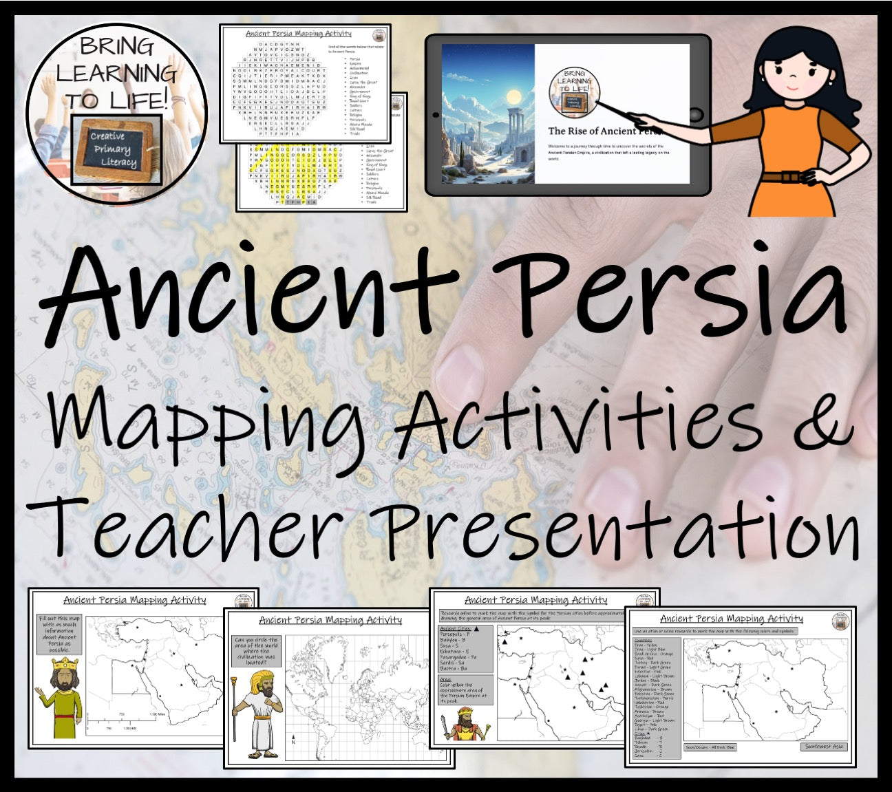 Ancient Persia Map Activities and Presentation