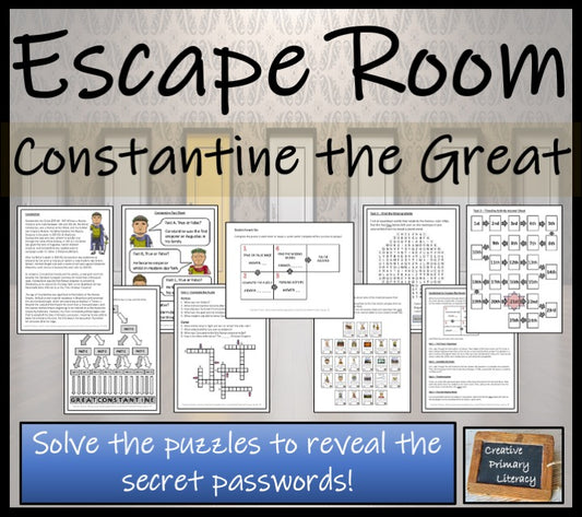Constantine the Great Escape Room Activity