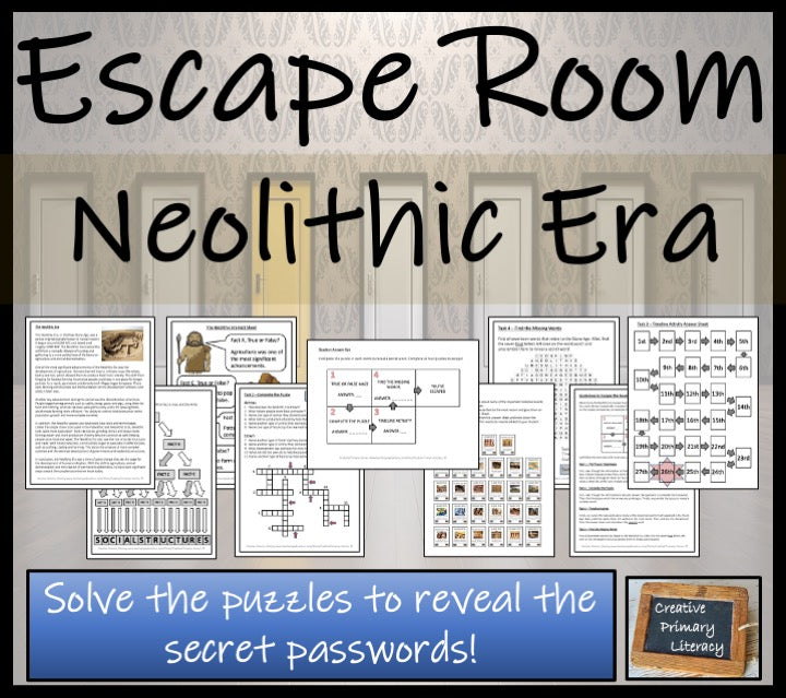 Neolithic Era Escape Room Activity