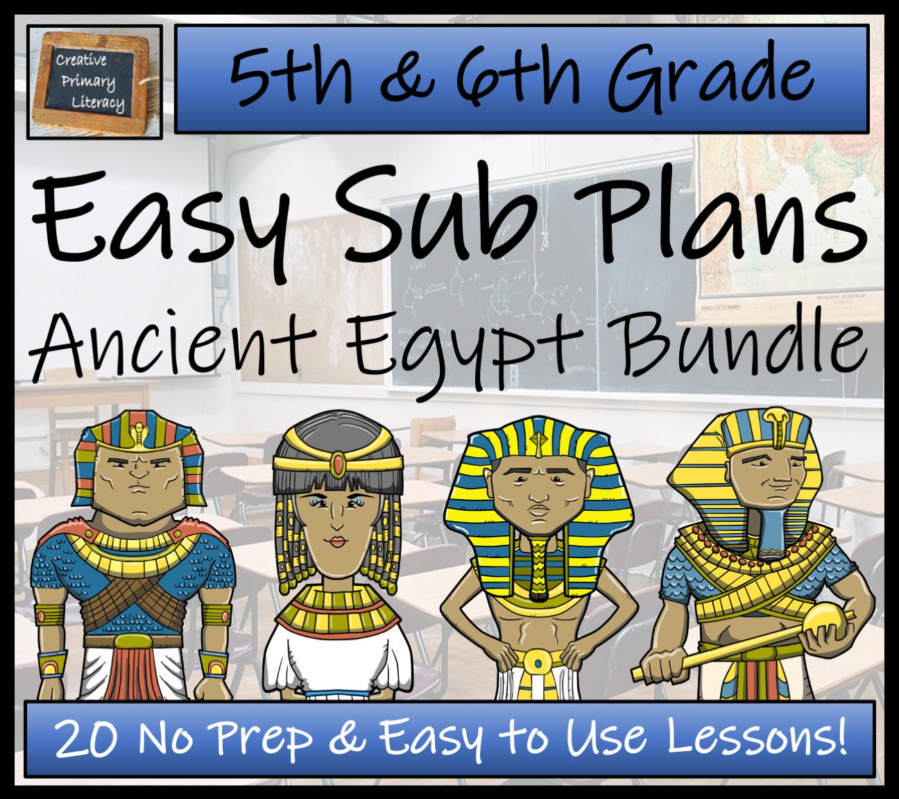 Emergency Sub Plans | Ancient Egypt Bundle | 5th Grade & 6th Grade