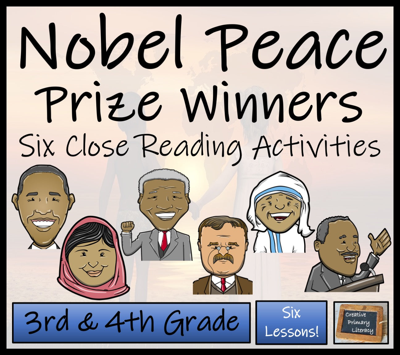 Nobel Peace Prize Winners Close Reading Comprehension Book | 3rd & 4th Grade