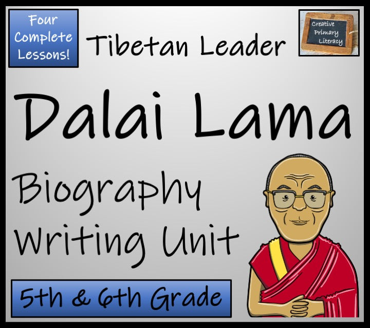 Dalai Lama Biography Writing Unit | 5th Grade & 6th Grade