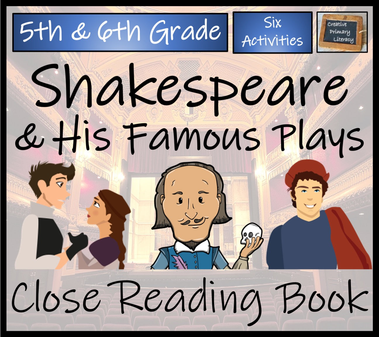 Shakespeare & His Famous Plays Close Reading Book | 5th Grade & 6th Grade