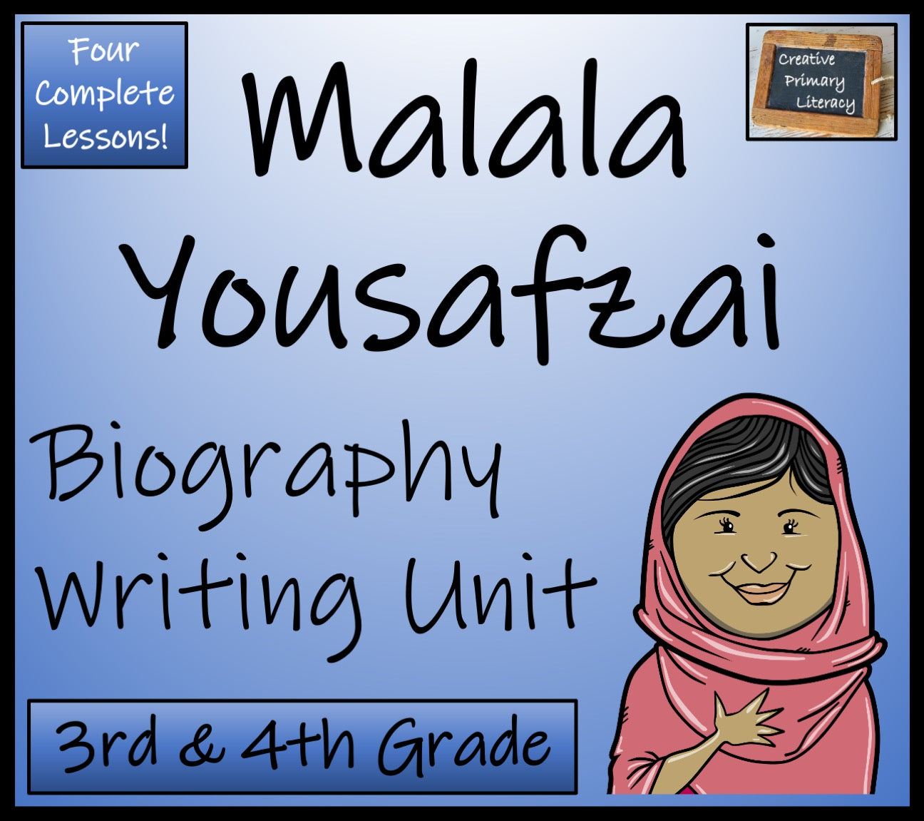 Malala Yousafzai Biography Writing Unit | 3rd Grade & 4th Grade