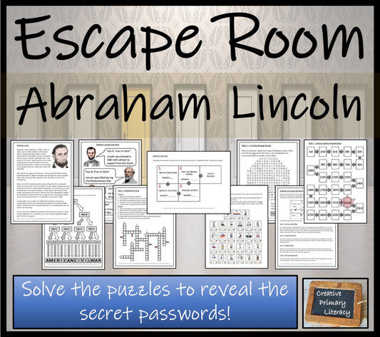 Abraham Lincoln Escape Room Activity