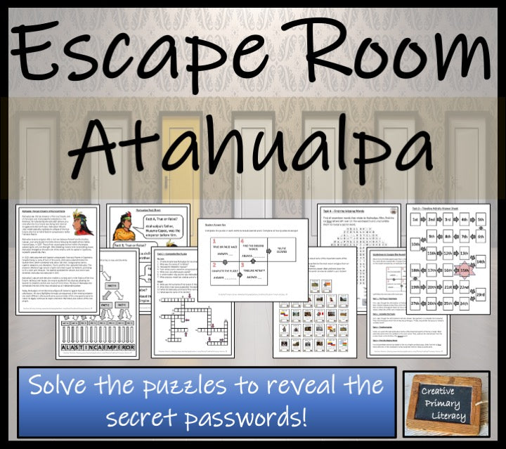 Atahualpa of the Inca Empire Escape Room Activity