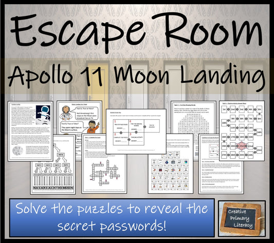 Apollo 11 Moon Landing Escape Room Activity