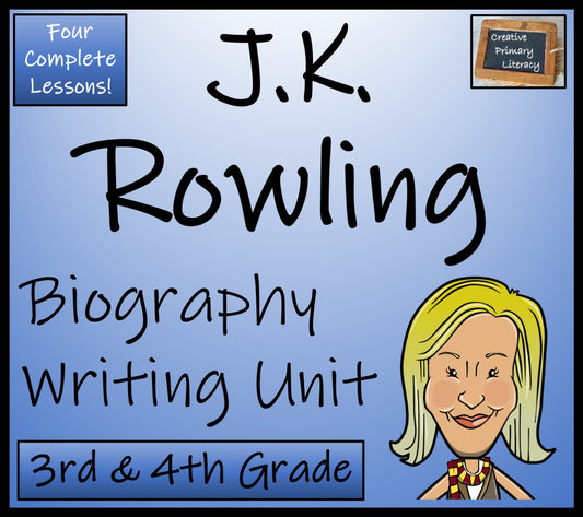 J.K. Rowling Biography Writing Unit | 3rd Grade & 4th Grade