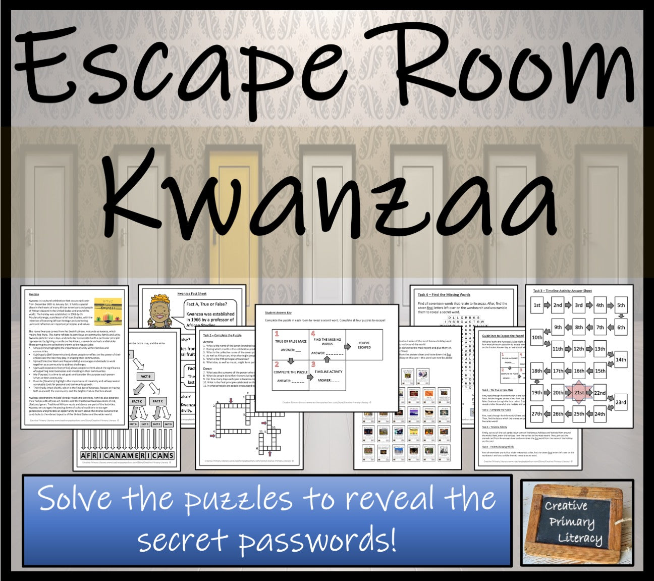 Kwanzaa Escape Room Activity