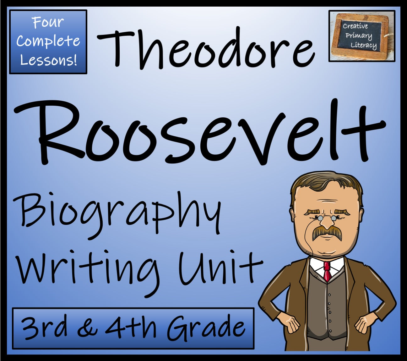 Theodore Roosevelt Biography Writing Unit | 3rd Grade & 4th Grade