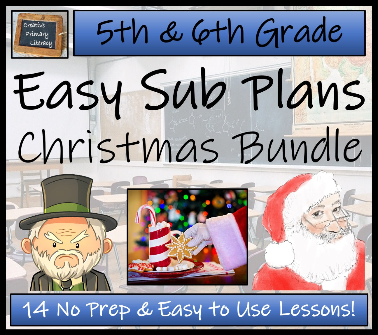 Emergency Sub Plans | Christmas Bundle | 5th Grade & 6th Grade