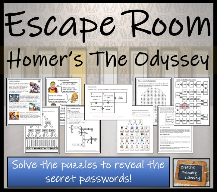 Homer's The Odyssey Escape Room Activity