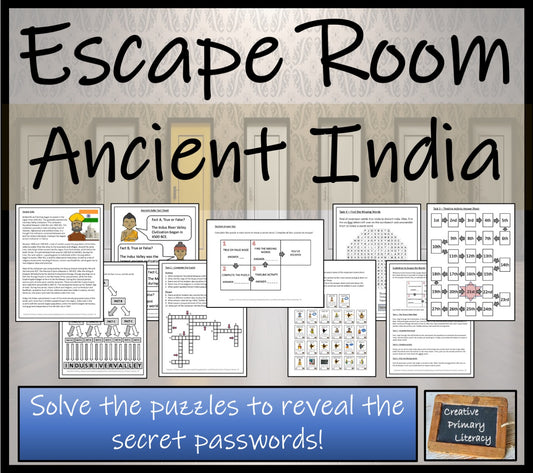 Ancient India Escape Room Activity