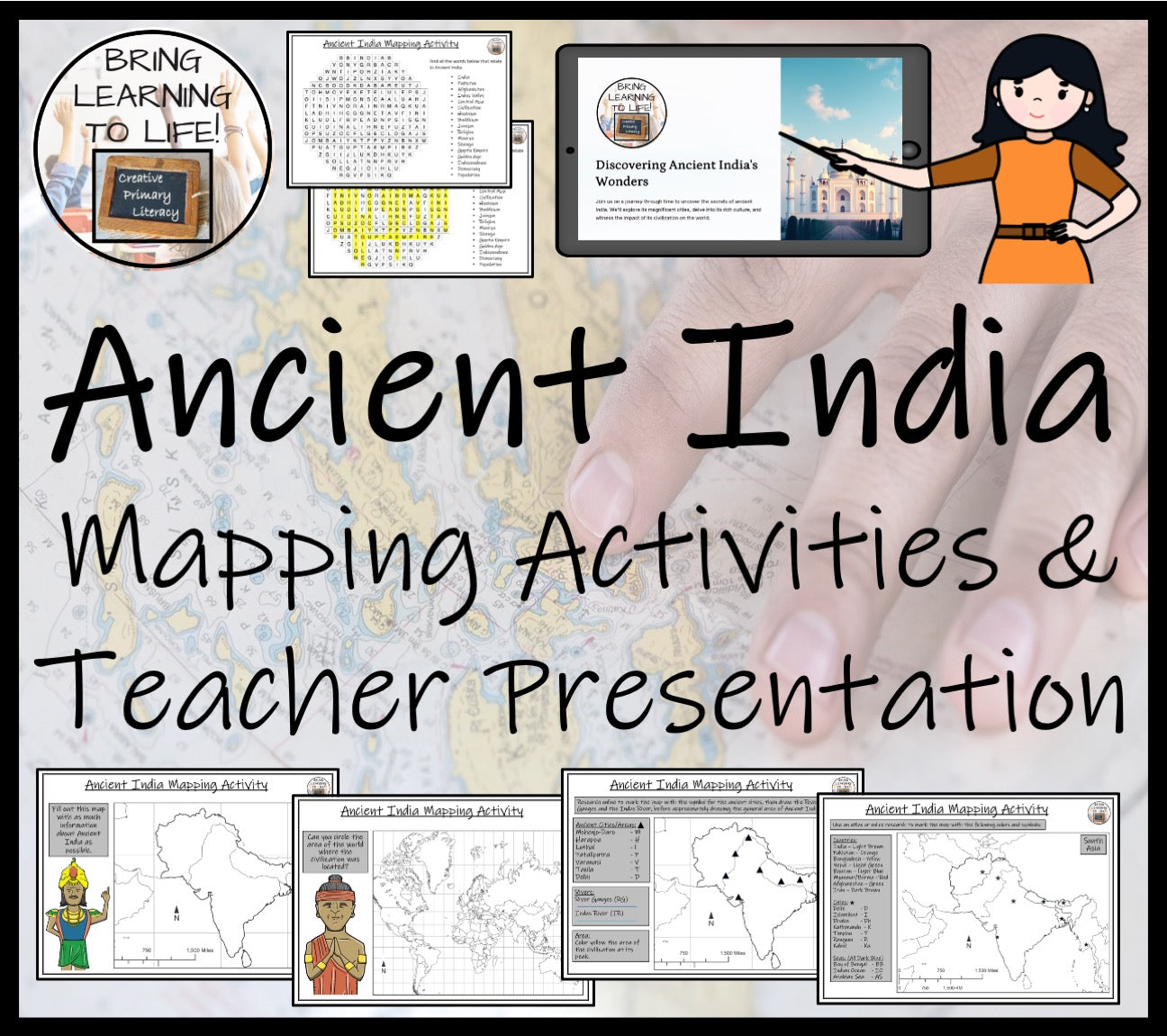 Ancient India Map Activities and Presentation