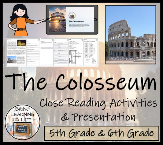 The Colosseum Close Reading Comprehension Activities | 5th Grade & 6th Grade