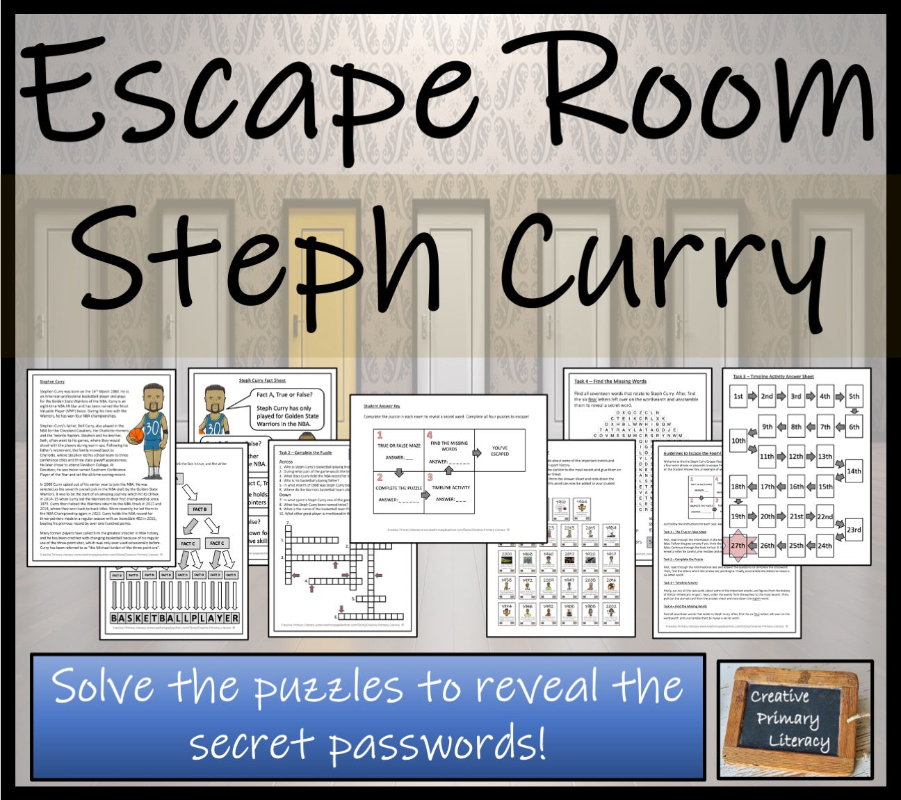 Steph Curry Escape Room Activity