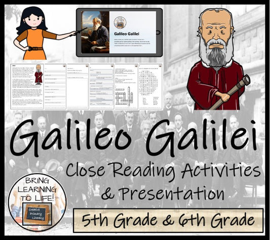 Galileo Close Reading Comprehension Activities | 5th Grade & 6th Grade