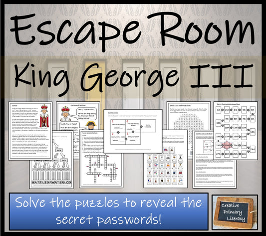 King George III Escape Room Activity