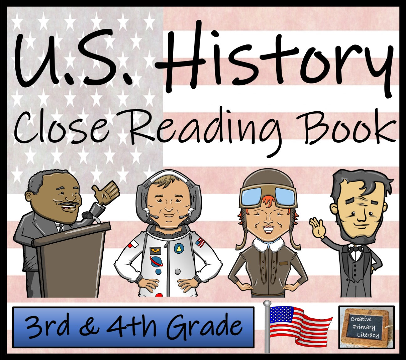 U.S. History Close Reading Comprehension Activity Book | 3rd Grade & 4th Grade