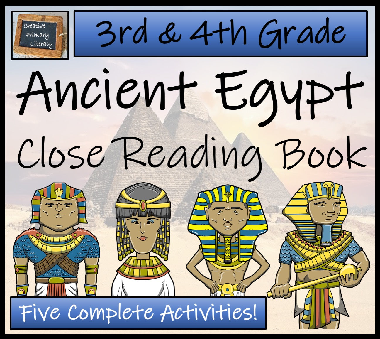 Ancient Egypt Close Reading Comprehension Book | 3rd Grade & 4th Grade