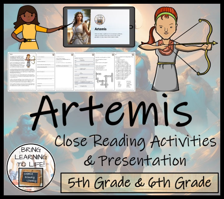 Artemis Close Reading Comprehension Activity | 5th Grade & 6th Grade