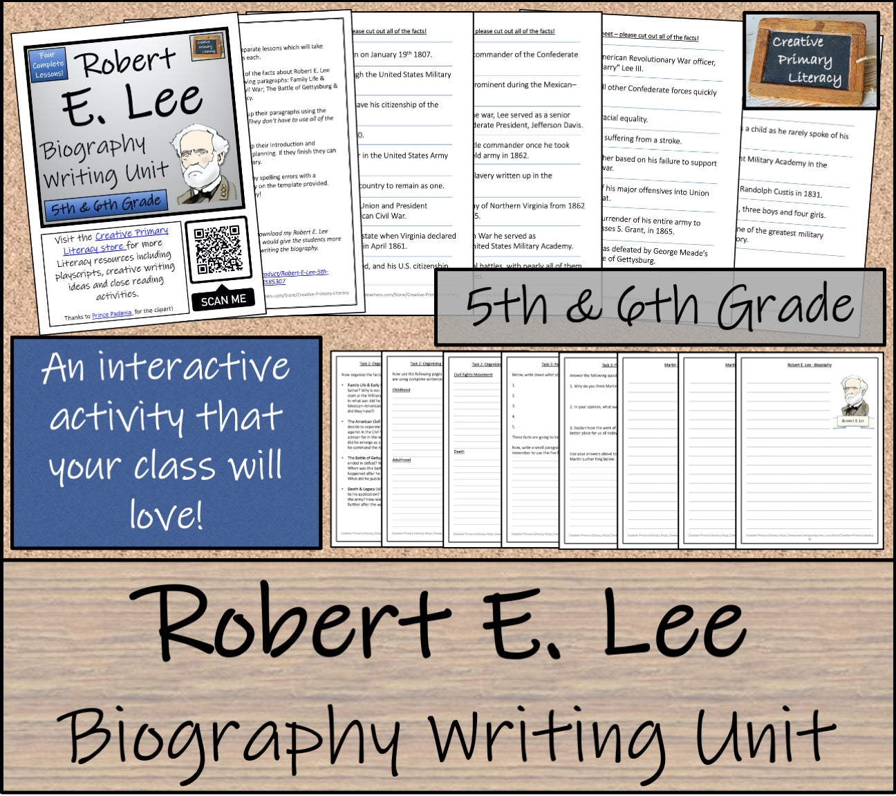 Robert E. Lee Biography Writing Unit | 5th Grade & 6th Grade