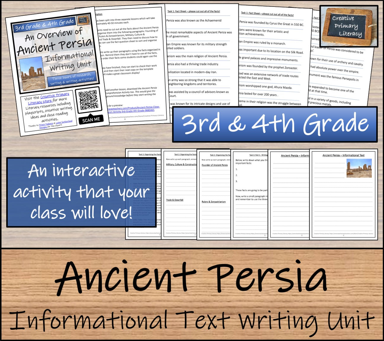 Ancient Persia Informational Writing Unit | 3rd Grade & 4th Grade