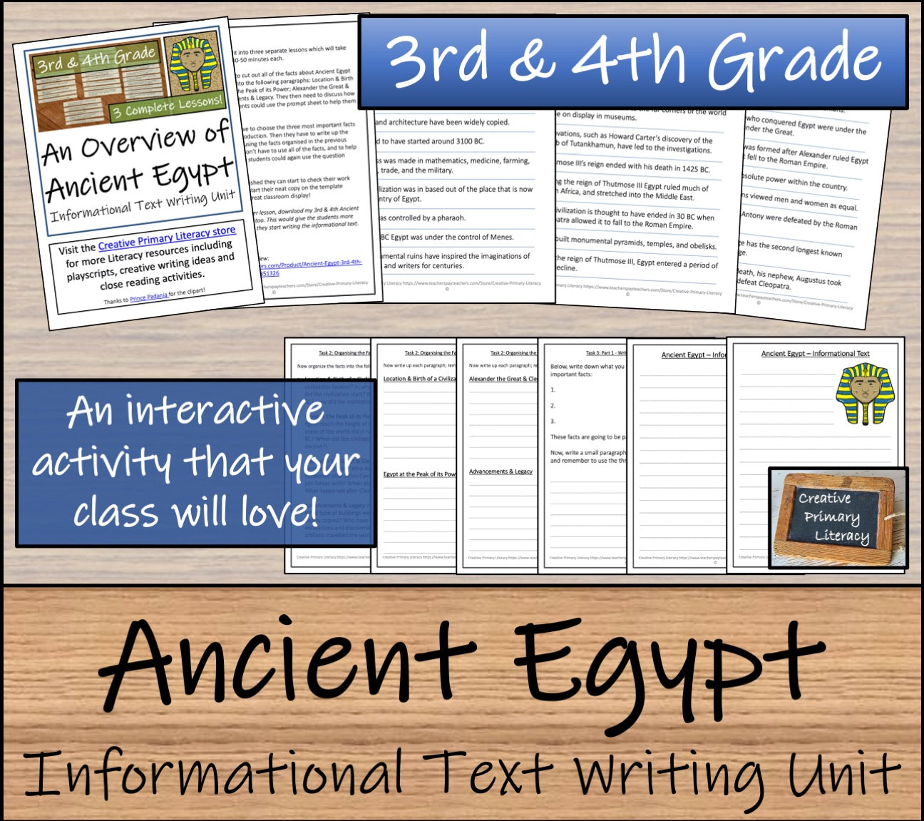 Ancient Egypt Informational Writing Unit | 3rd Grade & 4th Grade